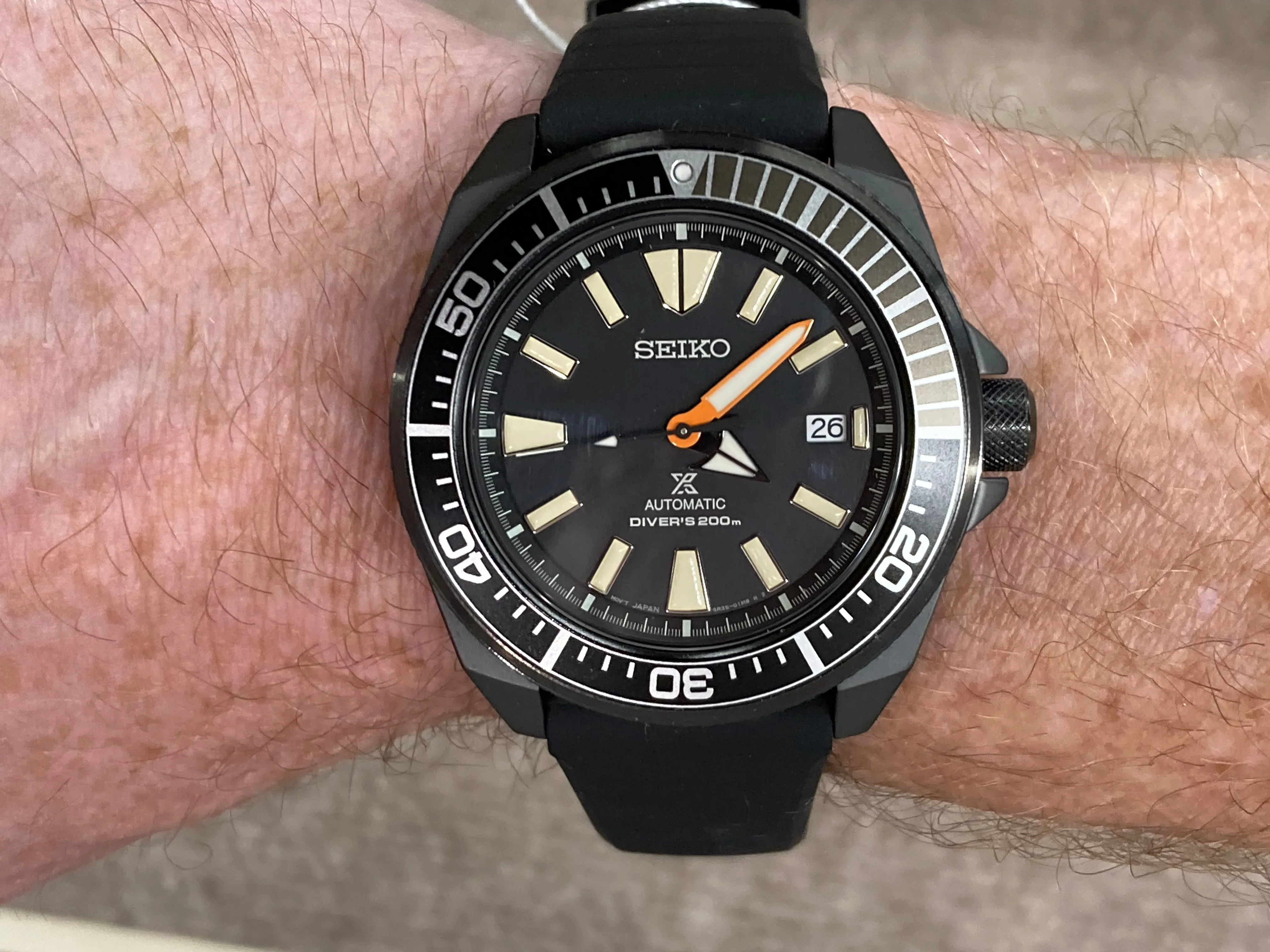 Seiko Automatic Divers Samurai Limited Edition Prospex Watch