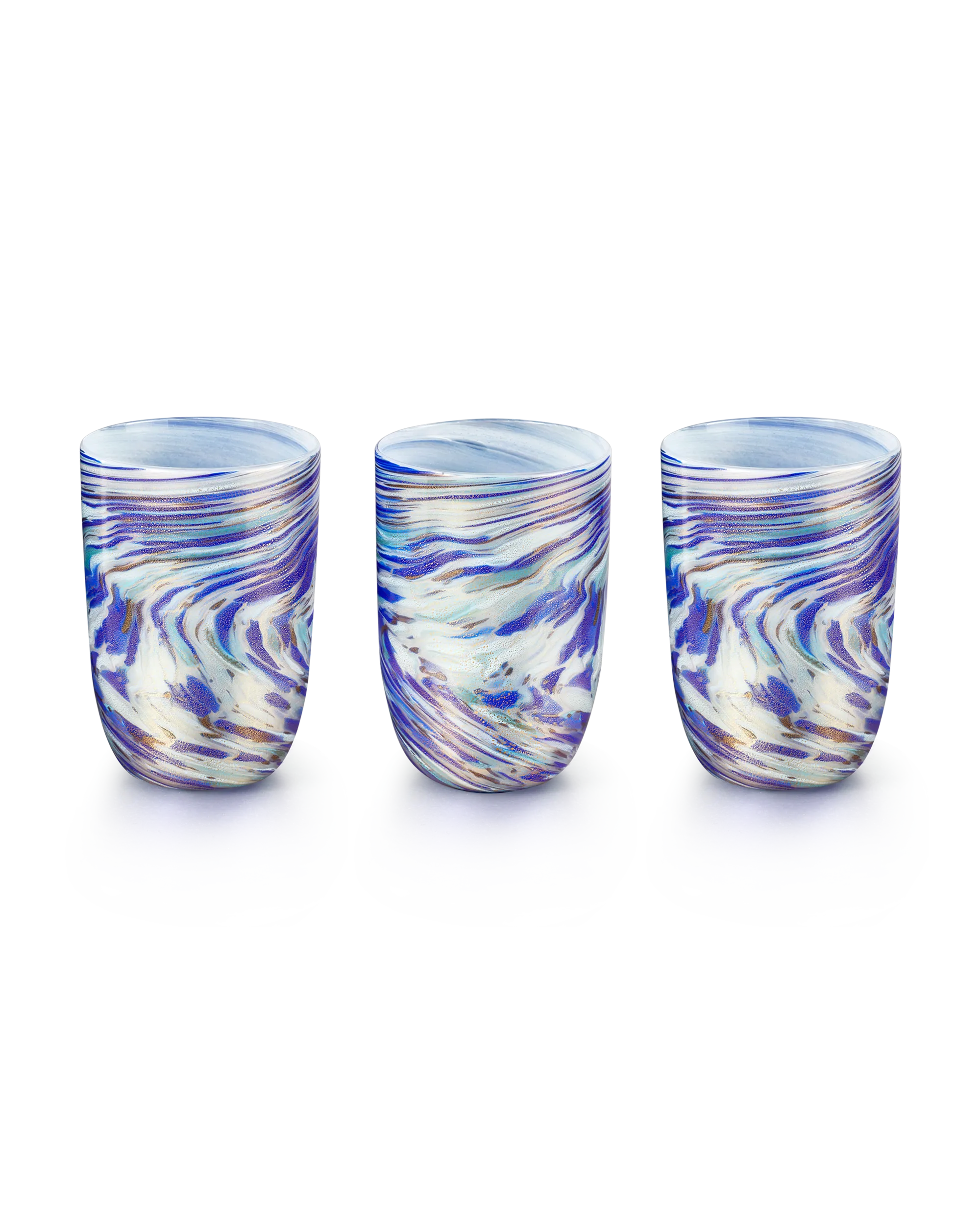 Set of 3 LagunaB Murano Glasses