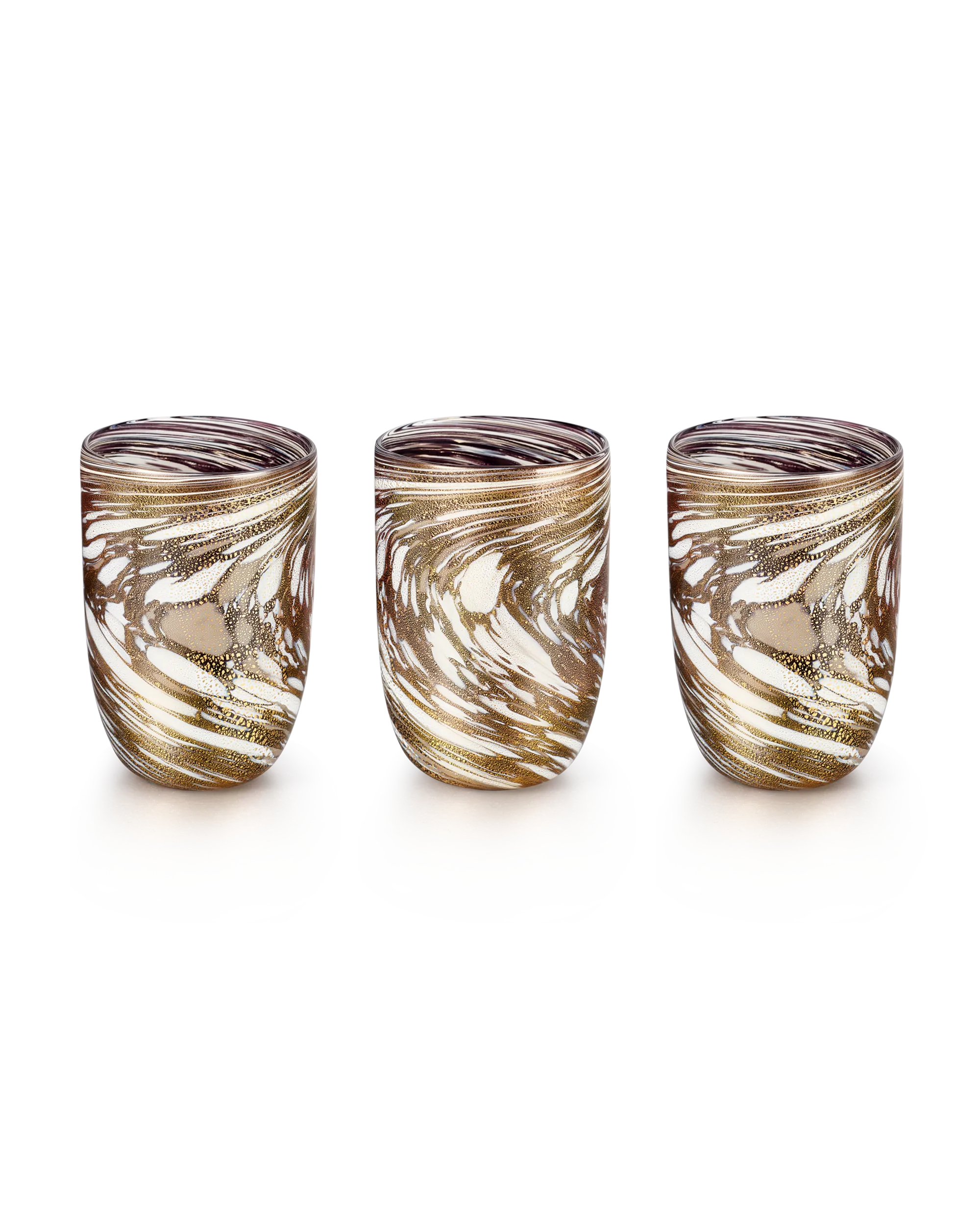 Set of 3 LagunaB Murano Glasses