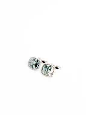 Silver Dallasite Jasper Cufflinks
