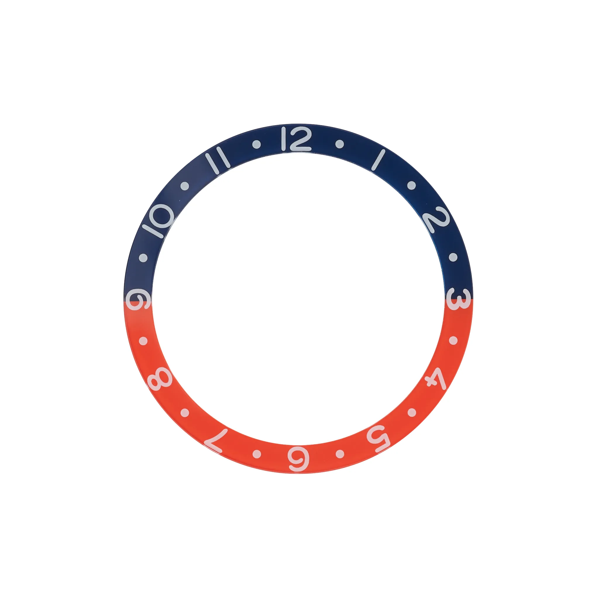 SKX007/SRPD Glass Bezel Insert: Dual Time Style Pepsi