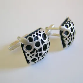 Square Flower Cufflinks