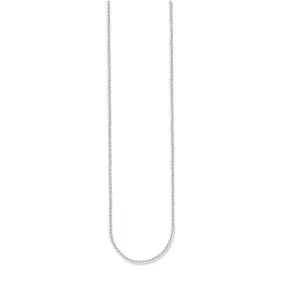 STERLING SILVER FINE BOX LINK NECKLACE