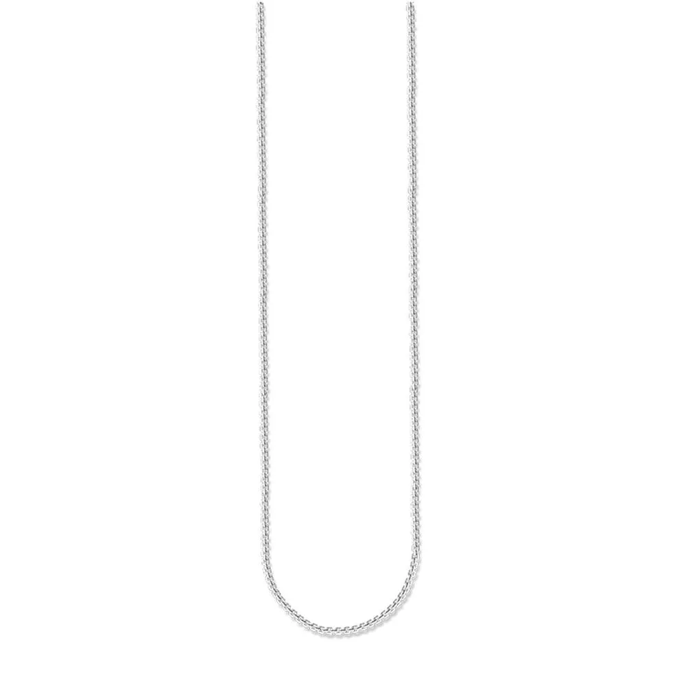 STERLING SILVER FINE BOX LINK NECKLACE