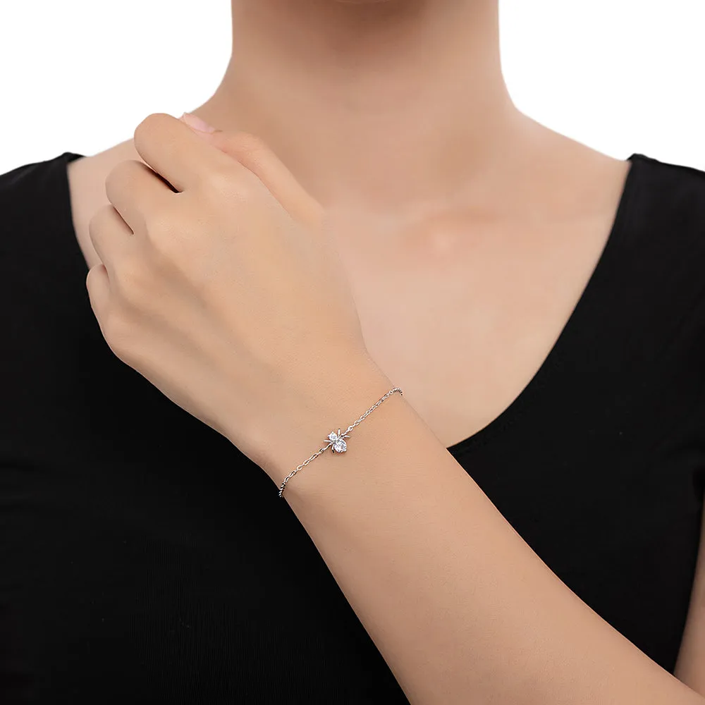 Sterling Silver Spider Bracelet
