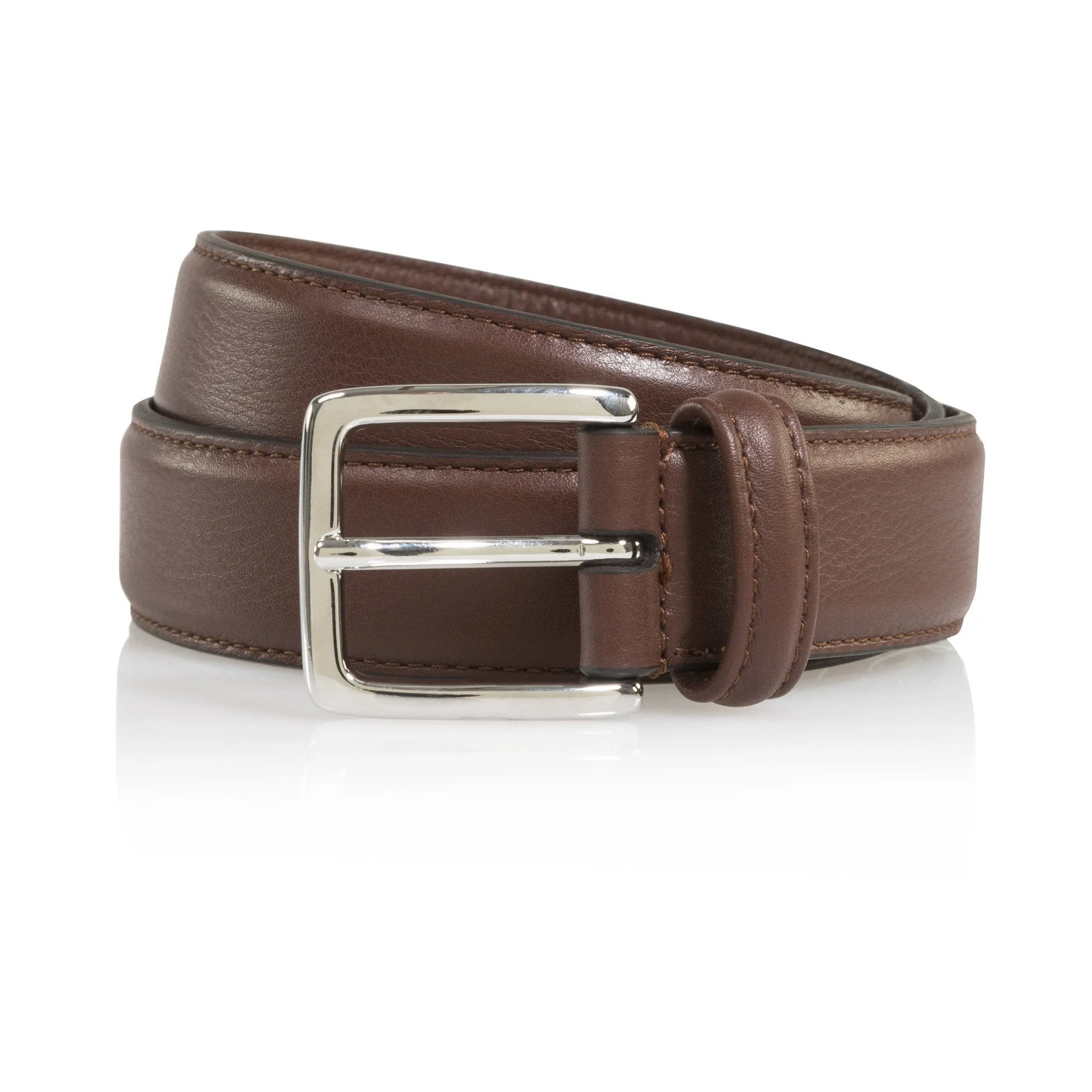 Stitched Calf Dress Belt