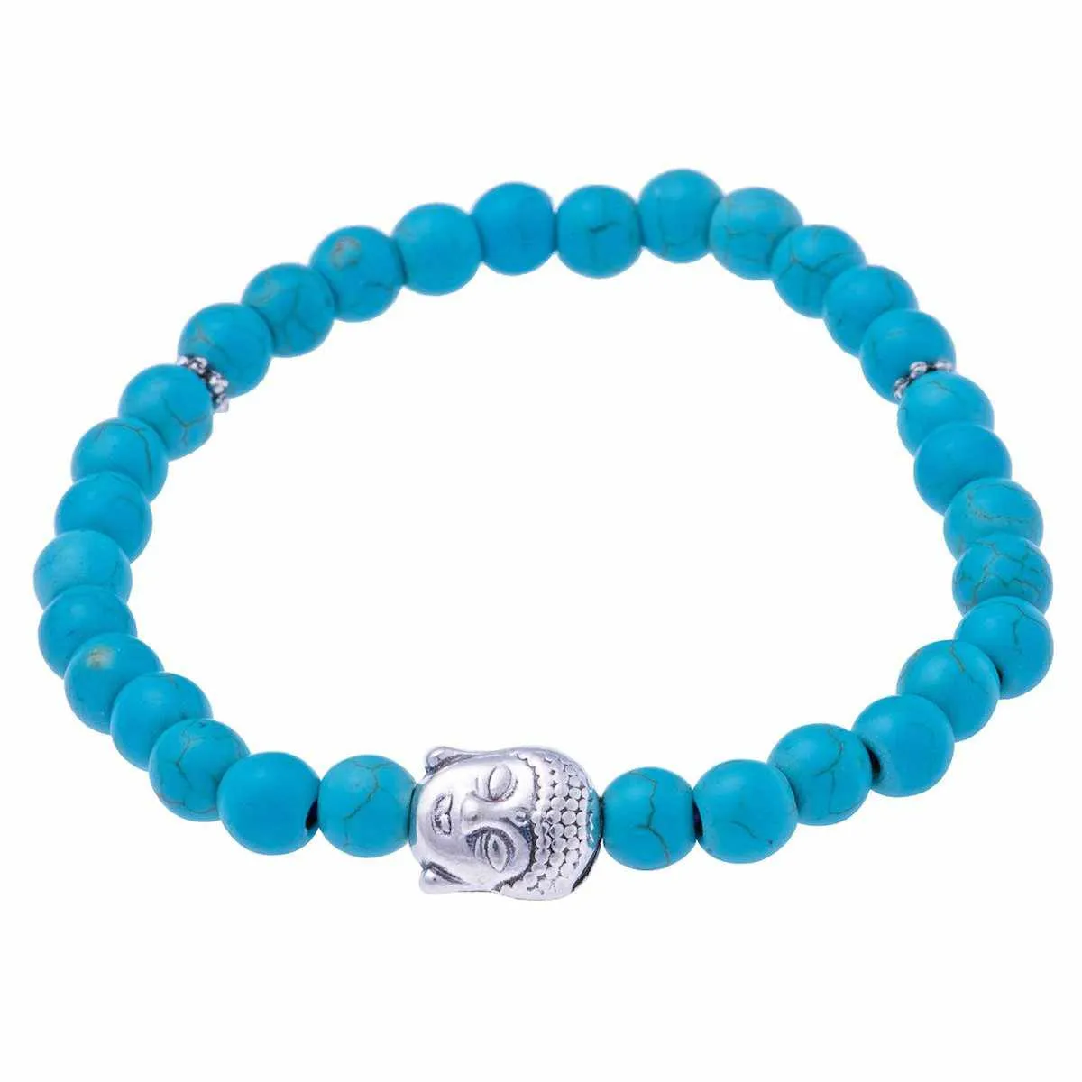 Stretchy Buddha Head Bracelet