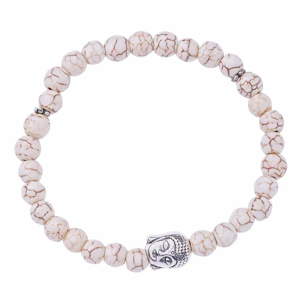 Stretchy Buddha Head Bracelet