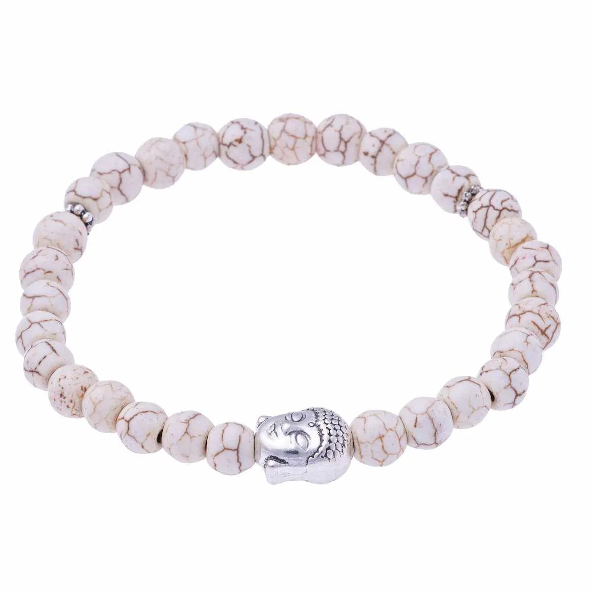 Stretchy Buddha Head Bracelet