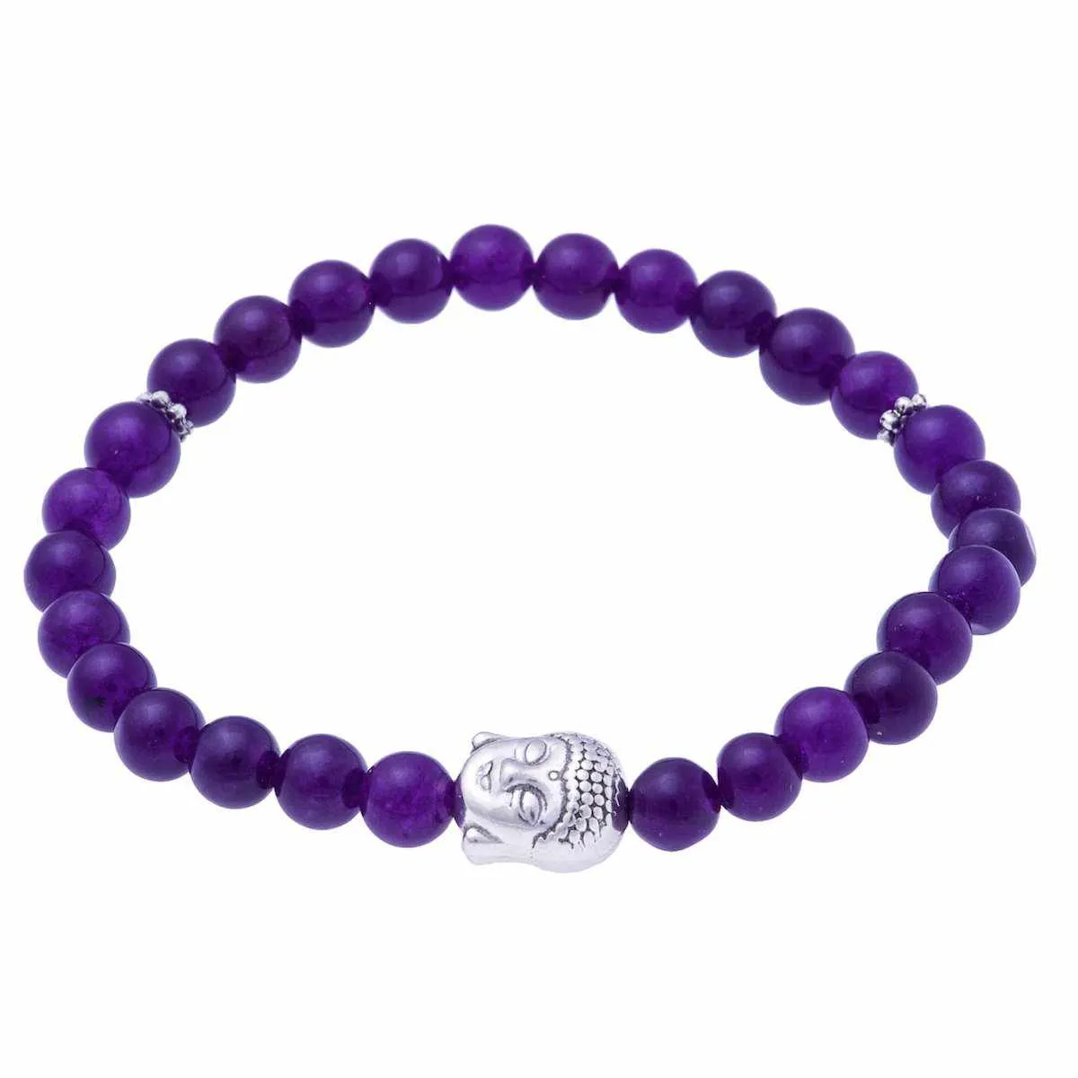 Stretchy Buddha Head Bracelet
