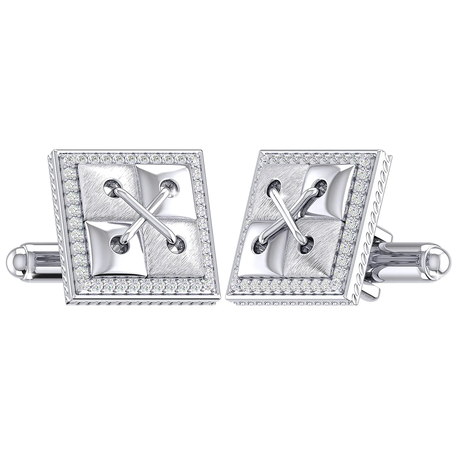 THE CROSS STITCH CUFFLINKS