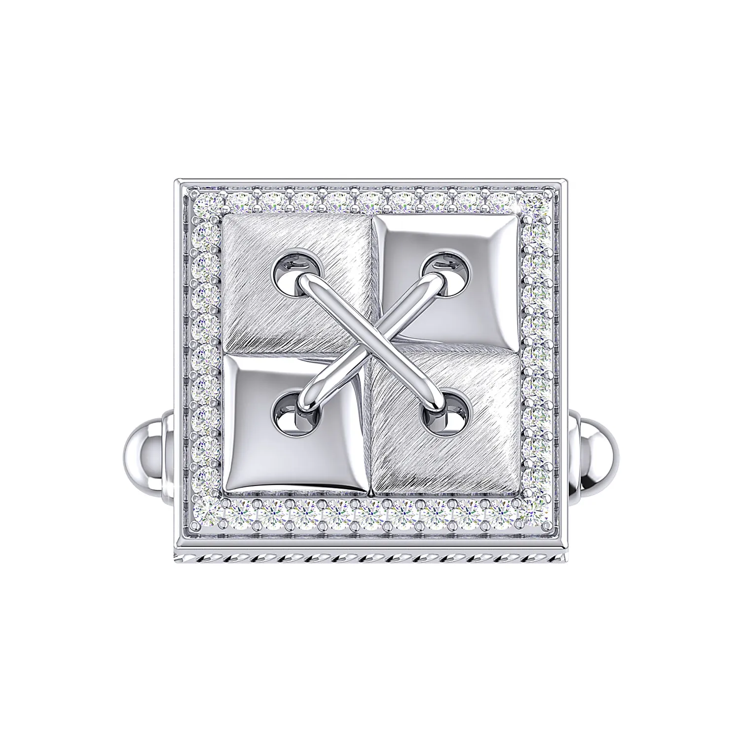 THE CROSS STITCH CUFFLINKS
