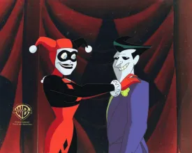 The New Batman Adventures Original Production Cel with Matching Drawing: Joker and Fake Harley
