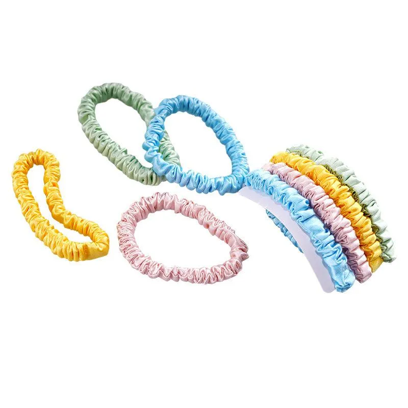 Thin silk scrunchies Candy - 4 Pack - dropshipping