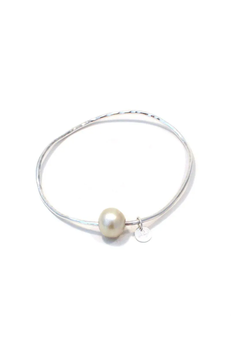 Ti Leaf Bangle - South Seas Pearl
