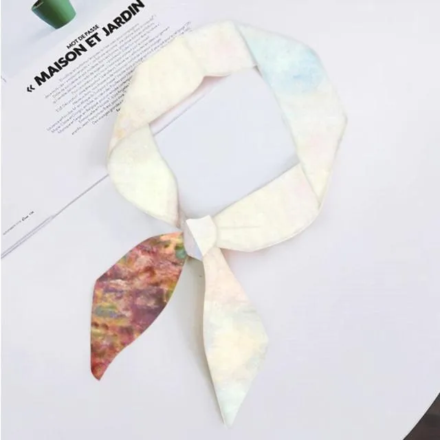 Van Gogh Oil Painting Ladies Silk Skinny Scarves