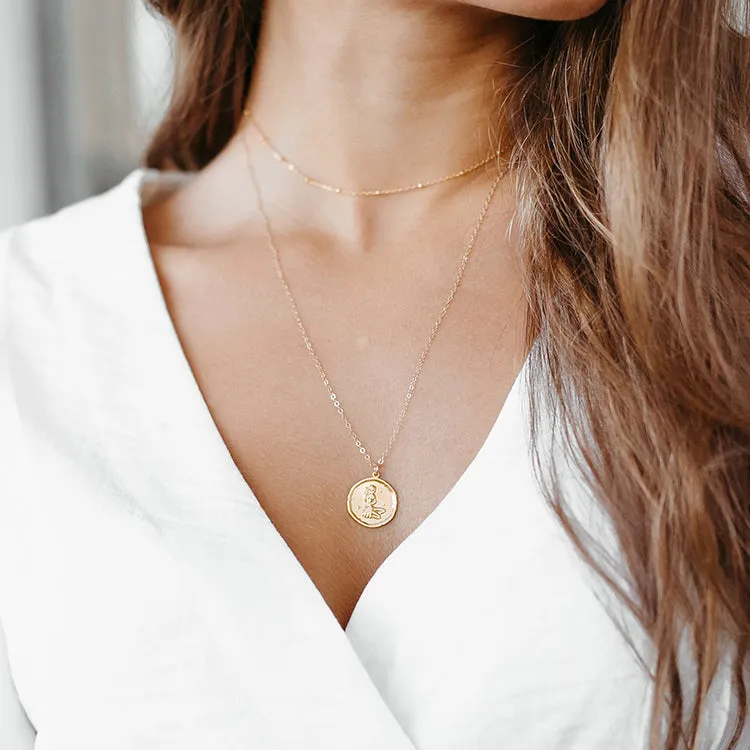 Zodiac Coin Necklace